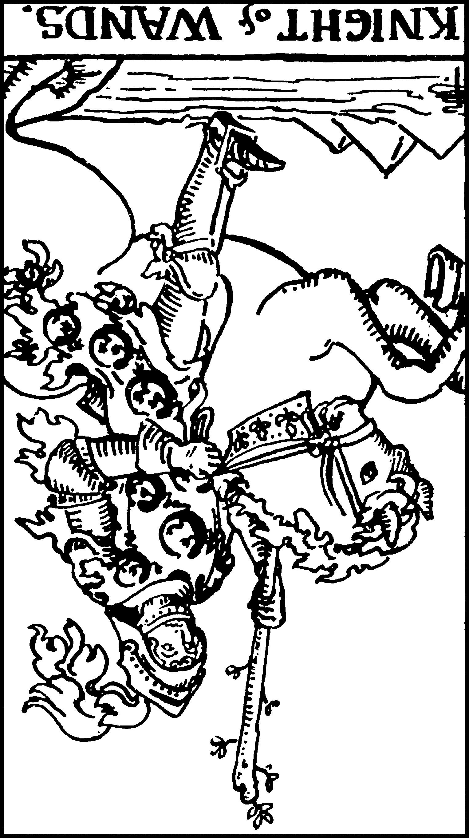 Knight of Wands (reversed)