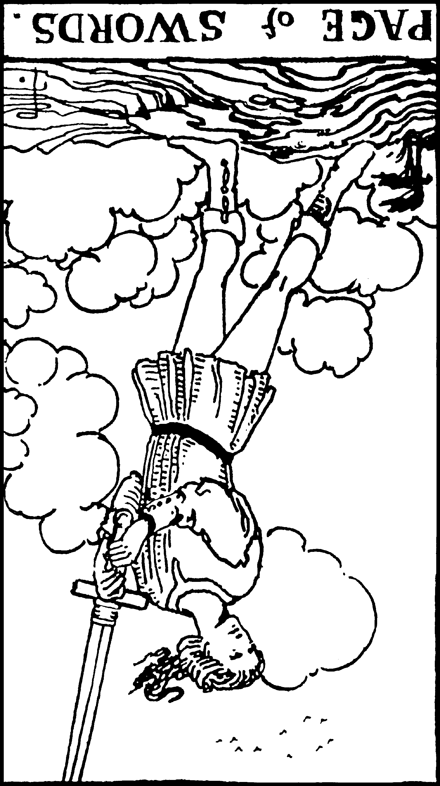 Page of Swords (reversed)