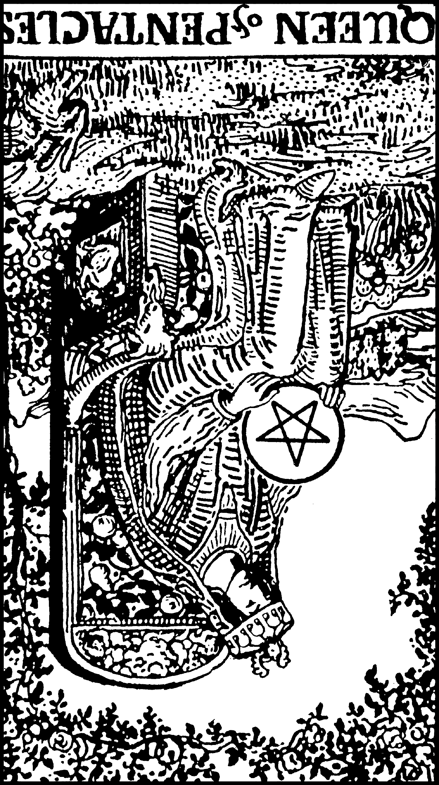 Queen of Pentacles (reversed)