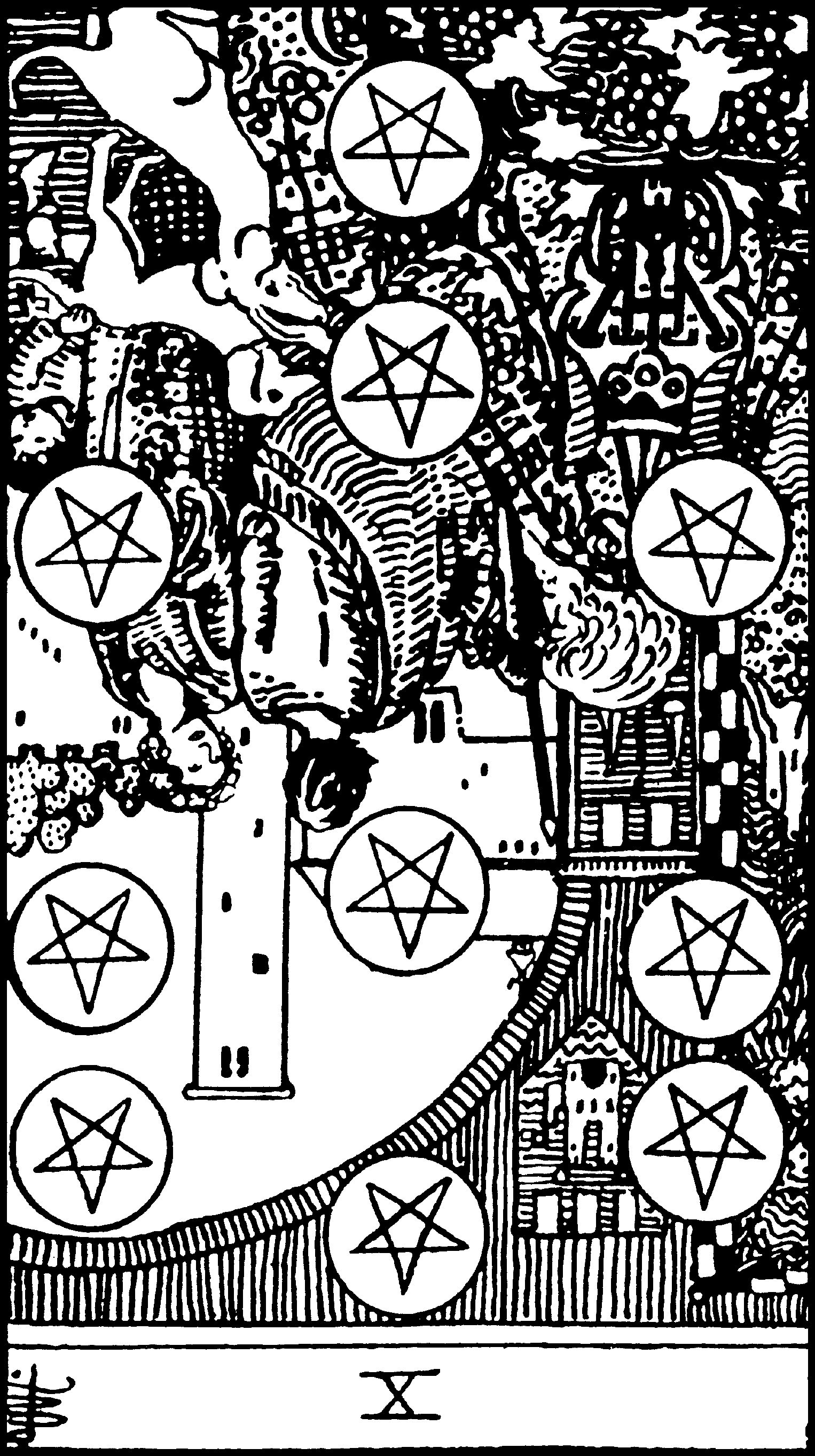 Ten of Pentacles (reversed)